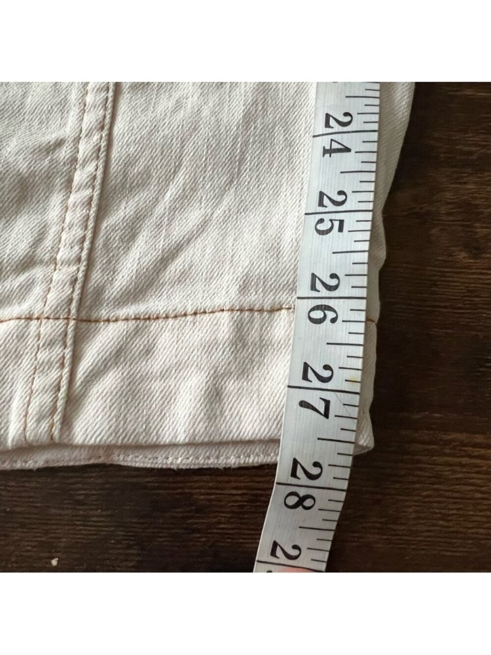ULLA JOHNSON Women's Brodie Jeans Tapered Ankle Ivory Size 10 High Rise - Picture 15 of 16